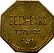 France 15 Centimes (Lyon. Eden-bars) EDEN-BARS LYON coin obverse France 15 Centimes (Lyon. Eden-bars) EDEN-BARS LYON coin obverse