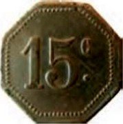 France 15 Centimes (Paris. Foyer de L’ouvriere) 15 C. coin reverse France 15 Centimes (Paris. Foyer de L’ouvriere) 15 C. coin reverse