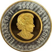 Canada 2 Dollars (Dance of the Spirits) 1952 2022 2023 ELIZABETH II D G REGINA SB coin obverse