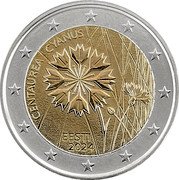 Estonia 2 Euro Cornflower 2024 CENTAUREA CYANUS EESTI 2024 coin obverse Estonia 2 Euro Cornflower 2024 CENTAUREA CYANUS EESTI 2024 coin obverse