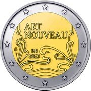 Belgium 2 Euro Philippe Art Nouveau 2023  Proof ART NOUVEAU BE 2023 IB coin obverse Belgium 2 Euro Philippe Art Nouveau 2023  Proof ART NOUVEAU BE 2023 IB coin obverse