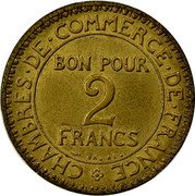 France 2 Francs (Hermes Piedfort Essai) KM# PA297 1920 DOMARD INV ESSAI COMMERCE INDUSTRIE coin reverse France 2 Francs (Hermes Piedfort Essai) KM# PA297 1920 DOMARD INV ESSAI COMMERCE INDUSTRIE coin reverse
