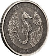 Samoa 2 Tala (Seahorse. Antique) SEAHORSE 2021 coin reverse Samoa 2 Tala (Seahorse. Antique) SEAHORSE 2021 coin reverse