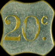 France 20 Centimes (Paris. Bateaux Parisiens) 20 C. coin reverse France 20 Centimes (Paris. Bateaux Parisiens) 20 C. coin reverse