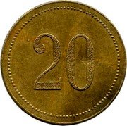 France 20 Francs (Carpentras. The Ant) 20 coin reverse