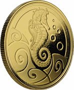 Samoa 20 Tala (Seahorse)  coin reverse