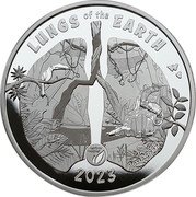 Vanuatu 20 Vatu (Carbon Neutral. Lungs of the Earth) LUNGS OF THE EARTH 2023 coin reverse Vanuatu 20 Vatu (Carbon Neutral. Lungs of the Earth) LUNGS OF THE EARTH 2023 coin reverse