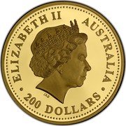 Australia 200 Dollars (Kangaroo. Bullion Coin) ELIZABETH II AUSTRALIA 200 DOLLARS IRB coin obverse Australia 200 Dollars (Kangaroo. Bullion Coin) ELIZABETH II AUSTRALIA 200 DOLLARS IRB coin obverse