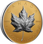 Canada 200 Dollars Maple Leaf 35th Anniversary 2023 Ultra High Relief CANADA FINE GOLD 1 OZ OR PUR 9999 coin reverse Canada 200 Dollars Maple Leaf 35th Anniversary 2023 Ultra High Relief CANADA FINE GOLD 1 OZ OR PUR 9999 coin reverse