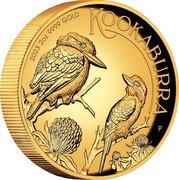 Australia 200 Dollars Two Kookaburras 2023 P High Relief KOOKABURRA 2023 2OZ 9999 GOLD WR P coin reverse Australia 200 Dollars Two Kookaburras 2023 P High Relief KOOKABURRA 2023 2OZ 9999 GOLD WR P coin reverse