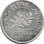 France 25 Centimes (Feuquieres. Quincaillerie Cavallier) QUINCAILLERIE CAVALLIER FEUQUIERES (SOMME) coin obverse France 25 Centimes (Feuquieres. Quincaillerie Cavallier) QUINCAILLERIE CAVALLIER FEUQUIERES (SOMME) coin obverse