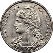 France 25 Centimes Liberty 1903 KM# P251 A.PATEY RÉPUBLIQUE FRANÇAISE coin obverse