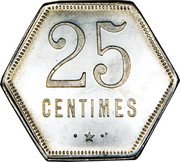 France 25 Centimes (French Overseas Department) KM# Tn3 25 CENTIMES coin reverse France 25 Centimes (French Overseas Department) KM# Tn3 25 CENTIMES coin reverse