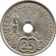 France 25 Centimes (Pattern) LIBERTE. EGALITE. FRATERNITE. 25 C coin reverse France 25 Centimes (Pattern) LIBERTE. EGALITE. FRATERNITE. 25 C coin reverse