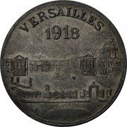 France 25 Centimes (Versailles) 25 GROUPES COMMERCIAUX DE VERSAILLES 1918 coin reverse