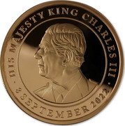 Malta 25 Euro Accession of King Charles III 2022  Proof HIS MAJESTY KING CHARLES III JC 8 SEPTEMBER 2022 coin reverse
