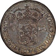 Netherlands 3 Gulden Piedfort Pattern 1696 KM# P30 MO ARG ORD FAED BELG WESTF 3 GL coin obverse Netherlands 3 Gulden Piedfort Pattern 1696 KM# P30 MO ARG ORD FAED BELG WESTF 3 GL coin obverse