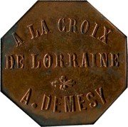 France 30 Centimes Remiremont. A la Croix de Lorraine 1915 ND A LA CROIX DE LORRAINE A. DEMESY coin obverse