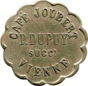 France 30 Centimes Vienne. Cafe Joubert 1917 ND CAFÉ JOUBERT P. DUPUY SUCCR. VIENNE coin obverse France 30 Centimes Vienne. Cafe Joubert 1917 ND CAFÉ JOUBERT P. DUPUY SUCCR. VIENNE coin obverse