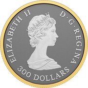 Canada 300 Dollars Posthumous Maple Leaf Forever 2023  Reverse proof ELIZABETH II D G REGINA 300 DOLLARS coin obverse Canada 300 Dollars Posthumous Maple Leaf Forever 2023  Reverse proof ELIZABETH II D G REGINA 300 DOLLARS coin obverse