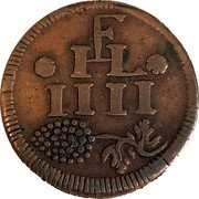 Austria 4 Kreuzer (Wine Mark) F I L 17 26 coin reverse Austria 4 Kreuzer (Wine Mark) F I L 17 26 coin reverse