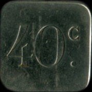 France 40 Centimes (Paris. Bateaux Parisiens) 40 C. coin reverse France 40 Centimes (Paris. Bateaux Parisiens) 40 C. coin reverse