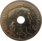France 5 Centimes (Daniel-Dupuis Essai Perforated) REPUBLIQUE FRANÇAISE coin obverse France 5 Centimes (Daniel-Dupuis Essai Perforated) REPUBLIQUE FRANÇAISE coin obverse