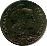 France 5 Centimes (Daniel-Dupuis) REPUBLIQUE FRANÇAISE coin obverse France 5 Centimes (Daniel-Dupuis) REPUBLIQUE FRANÇAISE coin obverse