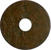 France 5 Centimes Daniel-Dupuis. Perforated. Small Module 1916 LIBERTÉ ÉGALITÉ FRATERNITÉ 5C 1916 coin reverse France 5 Centimes Daniel-Dupuis. Perforated. Small Module 1916 LIBERTÉ ÉGALITÉ FRATERNITÉ 5C 1916 coin reverse