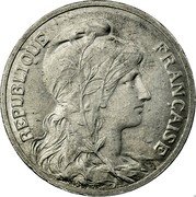 France 5 Centimes Essai. Dupuis 1908 DANIEL DUPUIS RÉPUBLIQUE FRANÇAISE coin obverse