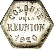 France 5 Centimes (French Overseas Department) KM# Tn1 COLONIE DE LA REUNION 1920 coin obverse France 5 Centimes (French Overseas Department) KM# Tn1 COLONIE DE LA REUNION 1920 coin obverse