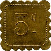 France 5 Centimes Istres. Cooperative Aviation. Mas Jean Guirand ND(1917~1922) AVIATION COOPÉRATIVE O MAS JEAN-GUIRAND ISTRES coin reverse France 5 Centimes Istres. Cooperative Aviation. Mas Jean Guirand ND(1917~1922) AVIATION COOPÉRATIVE O MAS JEAN-GUIRAND ISTRES coin reverse