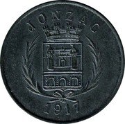 France 5 Centimes (Jonzac) JONZAC 1917 coin obverse