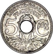 France 5 Centimes (Liberty Cap. Year with Points) LIBERTE EGALITE FRATERNITE 5 CMES 19 39 coin reverse France 5 Centimes (Liberty Cap. Year with Points) LIBERTE EGALITE FRATERNITE 5 CMES 19 39 coin reverse