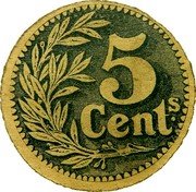 France 5 Centimes Lille. Banque D’emission 1915 5 CENTS coin reverse France 5 Centimes Lille. Banque D’emission 1915 5 CENTS coin reverse