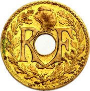 France 5 Centimes Lindauer Essai 1937  RF coin obverse France 5 Centimes Lindauer Essai 1937  RF coin obverse