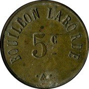 France 5 Centimes Paris. Seine. Bouillon Laborde ND (1917) 5C BOUILLON LABORDE coin reverse France 5 Centimes Paris. Seine. Bouillon Laborde ND (1917) 5C BOUILLON LABORDE coin reverse