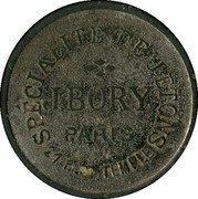 France 5 Centimes Paris. Seine. Maison J. Bory ND (1917) J. BORY PARIS SPECIALITE DE JETONS 21 R. DU TEMPLE coin reverse