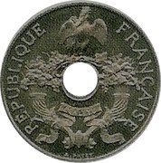 France 5 Centimes Patey Essai. Perforated 1910  REPUBLIQUE FRANÇAISE A.PATEY coin obverse France 5 Centimes Patey Essai. Perforated 1910  REPUBLIQUE FRANÇAISE A.PATEY coin obverse