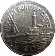 France 5 Centimes (Port de Sette) VILLE ET PORT DE CETTE J.GUERIN 1917 MARSEILLE coin obverse