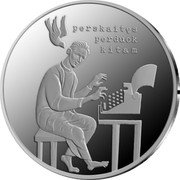 Lithuania 5 Euro Catholic Church in Unarmed Resistance 2023 LMK Proof PERSKAITĘS PERDUOK KITAM coin reverse Lithuania 5 Euro Catholic Church in Unarmed Resistance 2023 LMK Proof PERSKAITĘS PERDUOK KITAM coin reverse