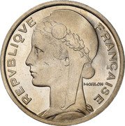 France 5 Francs Essai by Morlon 1933  REPVBLIQVE FRANÇAISE MORLON coin obverse France 5 Francs Essai by Morlon 1933  REPVBLIQVE FRANÇAISE MORLON coin obverse