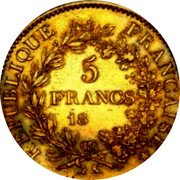 France 5 Francs Essai by Morlon ND (1929-1930)  RÉPUBLIQUE FRANÇAISE 5 FRANCS 18 coin reverse France 5 Francs Essai by Morlon ND (1929-1930)  RÉPUBLIQUE FRANÇAISE 5 FRANCS 18 coin reverse