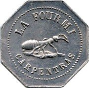 France 50 Centimes (Carpentras. The Ant) LA FOURMI CARPENTRAS coin obverse