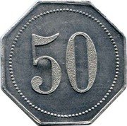 France 50 Centimes (Carpentras. The Ant) 50 coin reverse