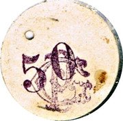 France 50 Centimes (Commune of Yerres) 50 GP coin reverse France 50 Centimes (Commune of Yerres) 50 GP coin reverse