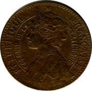 France 50 Centimes KM# 40 Martinique RÉPUBLIQUE FRANÇAISE COLONIE DE LA MARTINIQUE coin obverse France 50 Centimes KM# 40 Martinique RÉPUBLIQUE FRANÇAISE COLONIE DE LA MARTINIQUE coin obverse