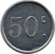 France 50 Centimes (Le Havre. Trefileries et Laminoirs) 50 C coin reverse