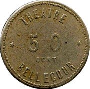 France 50 Centimes Lyon. Theatre Bellecour 1917 ND 50 CENT THEATRE BELLECOUR coin obverse France 50 Centimes Lyon. Theatre Bellecour 1917 ND 50 CENT THEATRE BELLECOUR coin obverse