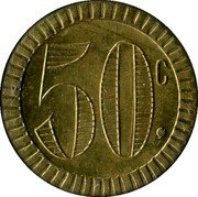 France 50 Centimes (Paris. Biljeux) 50 C. coin reverse France 50 Centimes (Paris. Biljeux) 50 C. coin reverse